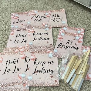 Wedding dress shopping yes or no cards